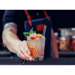 Best CUISINEADDICT Paille Réutilisable en Verre 15cm droite x4 HALM