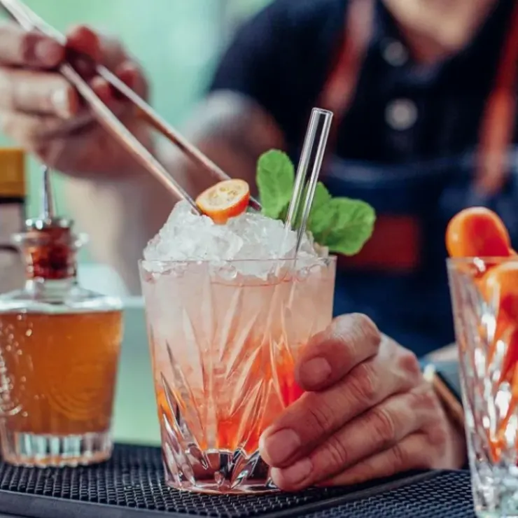 Best CUISINEADDICT Paille Réutilisable en Verre 15cm droite x4 HALM