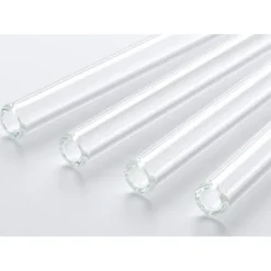 New CUISINEADDICT Paille Réutilisable en Verre Fêtes 20cm droite x6 HALM