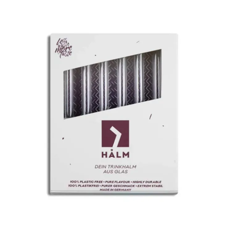 Sale CUISINEADDICT Paille Réutilisable en Verre 15cm droite x6 HALM