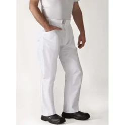 Discount ROBUR Pantalon de Cuisine Mixte Blanc ARENAL T.6