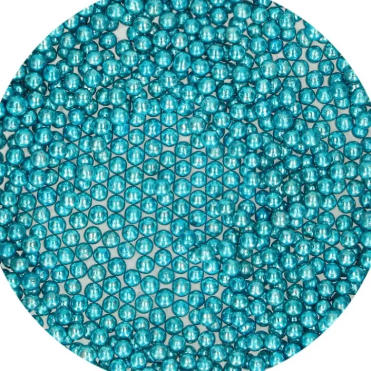 Outlet FUNCAKES Perles de sucre Bleu Métallique 80 g