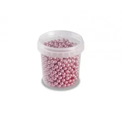 PAVONI Perles en Sucre Rose Métallisé Ø 4 mm 120 g