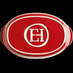 EMILE HENRY Petit Plat à Four Ovale en Céramique 27,5 x 17,5 cm Grand Cru