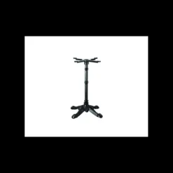 Discount LYROSE Pied de Table Base 4 Branches en Fonte Epoxy Noire Retro