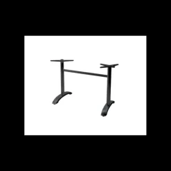 New LYROSE Pied de Table Double en Métal Noir Athena