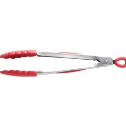 New MASTRAD Pince de Cuisine Silicone et Inox 26 cm Rouge