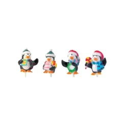 Online MALLARD FERRIERE Pingouins Noël sur pique x50