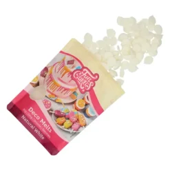 Outlet FUNCAKES Pistoles Deco Melts Blanc Naturel 250g