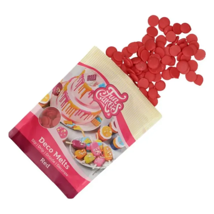 Outlet FUNCAKES Pistoles Deco Melts Rouge 250g