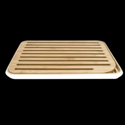 Discount PEBBLY Planche à Pain Bambou 35 x 25 cm Blanc