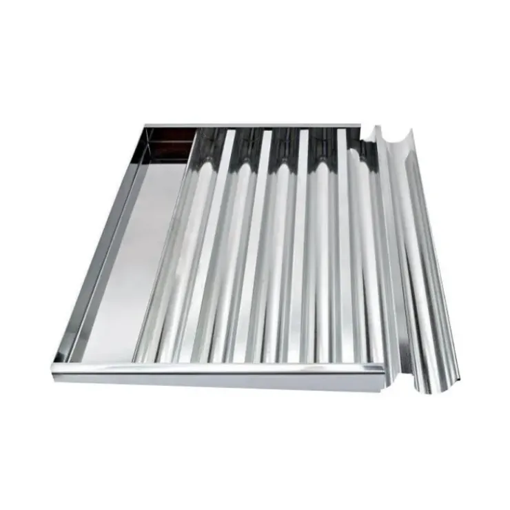 Clearance CUISINEADDICT Plaque à Bûchettes 6 Gouttières Fer Blanc 60x40 cm