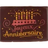 New FLORENSUC Plaque Chocolat Joyeux Anniversaire x48