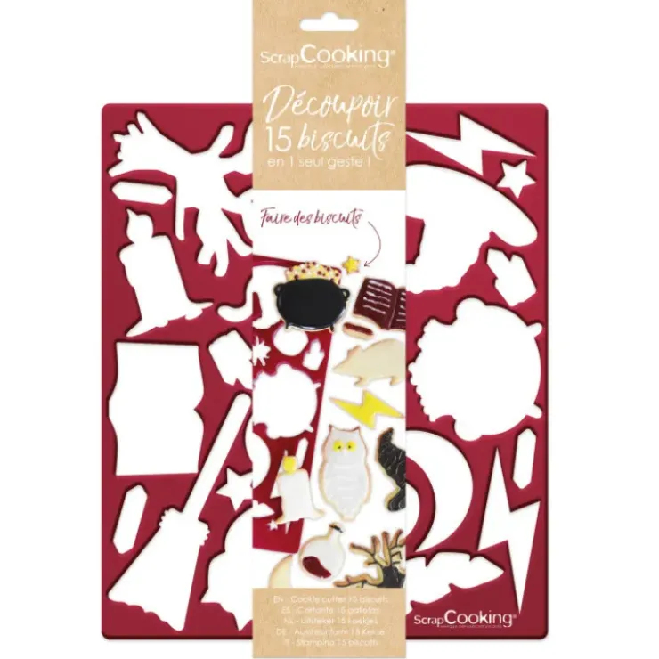SCRAPCOOKING Plaque Multi-découpoirs Sorcier