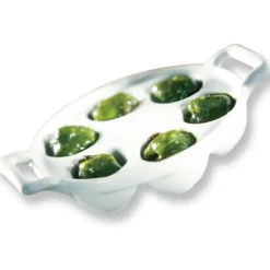 Clearance REVOL Plat à Escargots Blanc 6 trous Belle Cuisine