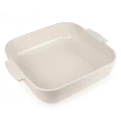 Outlet PEUGEOT Plat à Four Carré en Céramique Appolia 36 cm Ecru