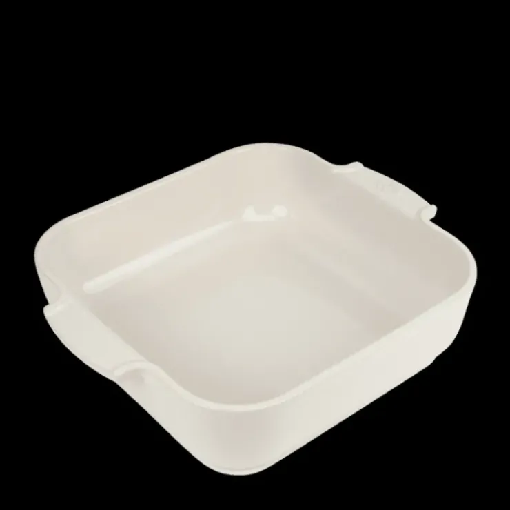 Discount PEUGEOT Plat à Four Carré en Céramique Appolia 28 cm Ecru
