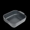 Outlet PEUGEOT Plat à Four Carré en Céramique Appolia 21 cm Ardoise