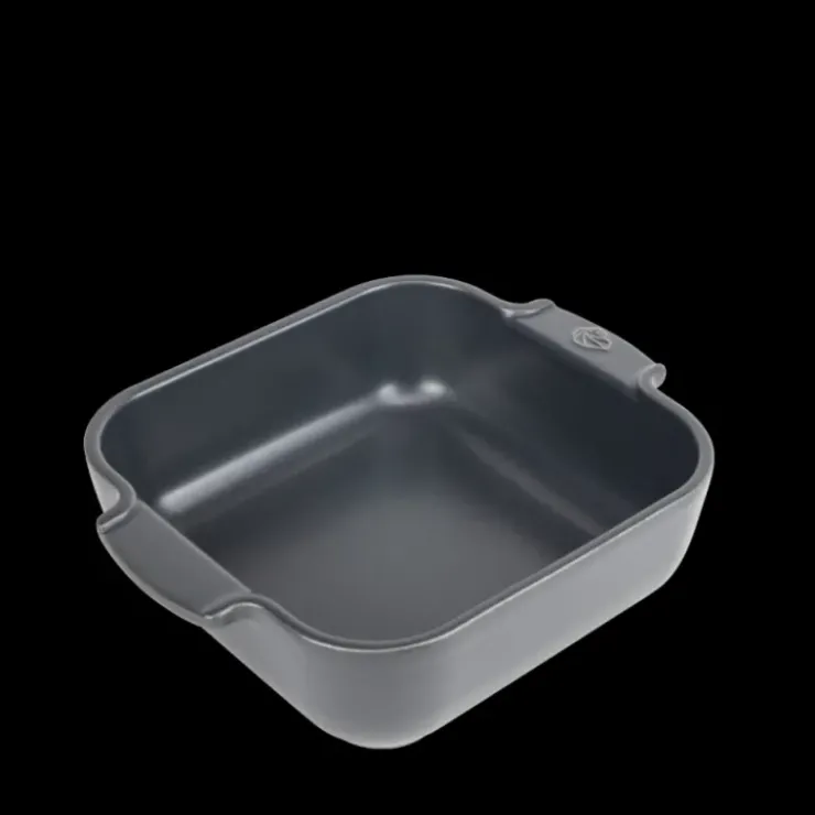 Outlet PEUGEOT Plat à Four Carré en Céramique Appolia 21 cm Ardoise