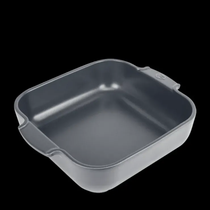 Discount PEUGEOT Plat à Four Carré en Céramique Appolia 28 cm Ardoise