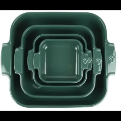 Best PEUGEOT Plat à Four Carré en Céramique Appolia 36 cm Vert Forêt