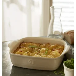 Hot EMILE HENRY Plat à Four Carré en Céramique 28 x 24 cm Grand Cru