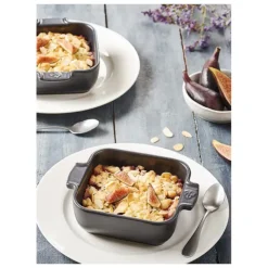 Online PEUGEOT Plat à Four Carré en Céramique Appolia 18 cm Ecru