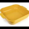 PEUGEOT Plat à Four Carré en Céramique Appolia 36 cm Jaune Safran