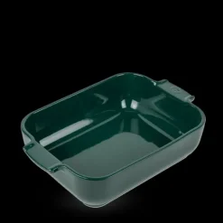 Outlet PEUGEOT Plat à Four Rectangulaire en Céramique Appolia 25 cm Vert Forêt