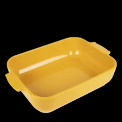 Best PEUGEOT Plat à Four Rectangulaire en Céramique Appolia 32 cm Jaune Safran