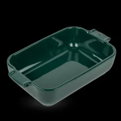 Outlet PEUGEOT Plat à Four Rectangulaire en Céramique Appolia 22 cm Vert Forêt