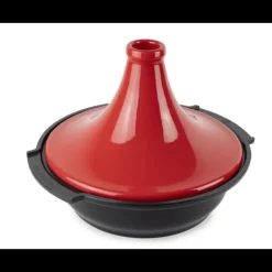 Hot PEUGEOT Plat à Tajine en Aluminium Revêtement Céramique 30 cm Rouge