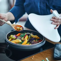 Discount EMILE HENRY Plat à Tajine en céramique 33,5 cm Blanc Ardoise Delight