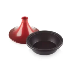Outlet LE CREUSET Plat à Tajine en Fonte 31 cm Cerise