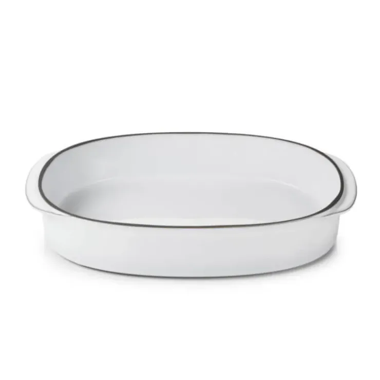 New REVOL Plat Oblong Blanc Cumulus 34 x 25 cm Caractère Culinaire