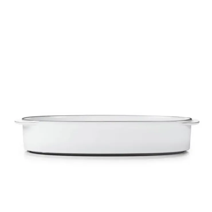 New REVOL Plat Oblong Blanc Cumulus 34 x 25 cm Caractère Culinaire