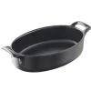 REVOL Plat Ovale Noir 18x12 cm Belle Cuisine
