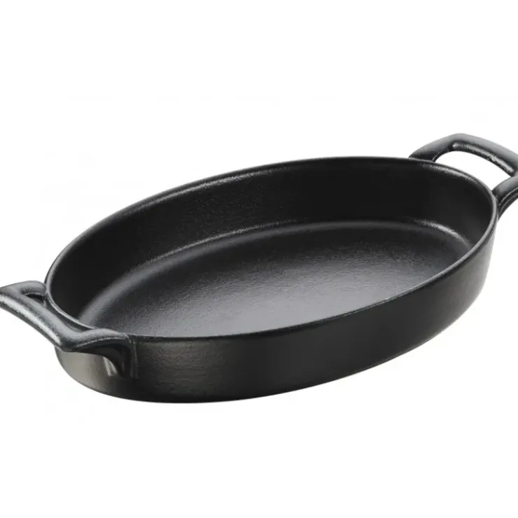 Sale REVOL Plat Ovale Noir 24x16 cm Belle Cuisine