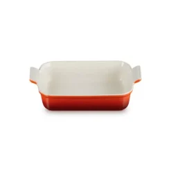 Hot LE CREUSET Plat Rectangulaire Céramique 26 cm Cerise