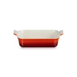 Hot LE CREUSET Plat Rectangulaire Céramique 26 cm Cerise