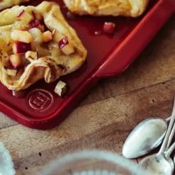 Clearance EMILE HENRY Plat Rectangulaire en Céramique 42.5x31.5 cm Fusain