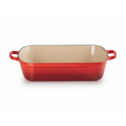 Best LE CREUSET Plat Rectangulaire en Fonte 37 cm Cerise