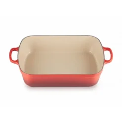 Best LE CREUSET Plat Rectangulaire en Fonte 37 cm Cerise