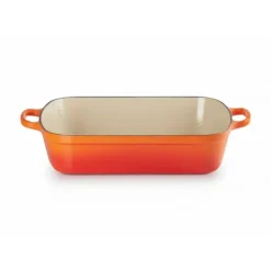 Hot LE CREUSET Plat Rectangulaire en Fonte 37 cm Volcanique