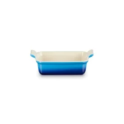 Outlet LE CREUSET Plat Rectangulaire Héritage en Céramique 32 cm Azur Tradition