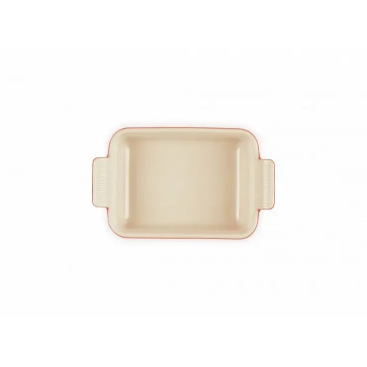 Sale LE CREUSET Plat Rectangulaire Héritage en Céramique 19 cm Cerise Tradition