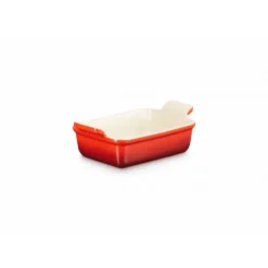 Sale LE CREUSET Plat Rectangulaire Héritage en Céramique 19 cm Cerise Tradition