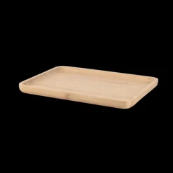 Sale PEBBLY Plateau de Service en Bambou 28 x 20 cm
