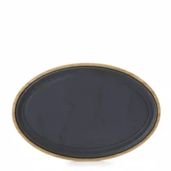 Online REVOL Plateau pour Assiette Ovale Bambou 36,5 x 25 cm Basalt