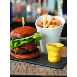 Outlet REVOL Plateau Rectangulaire 1 encoche Ardoise 25 x 12 cm Basalt